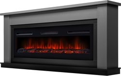 Каминокомплект:Очаг Electrolux Infinity EFP/P-1600ULS, портал Canto Long графит, черный