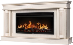 Каминокомплект: Очаг Electrolux EFP/P-4220LS, портал Olympia 42/40/36, сл. кость с зол. патиной