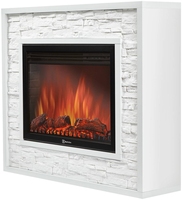 Каминокомплект:ОчагElectrolux EFP/P-3020LS с порталом Loft 30 камень белый, белая эмаль
