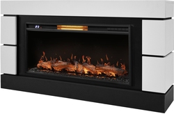 Каминокомплект: Очаг Electrolux EFP/P-4220LS, портал Moderno 42/40/36, белый, р/в