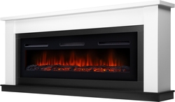Каминокомплект:Очаг Electrolux Infinity EFP/P-1600ULS, портал Canto Long белый, черный